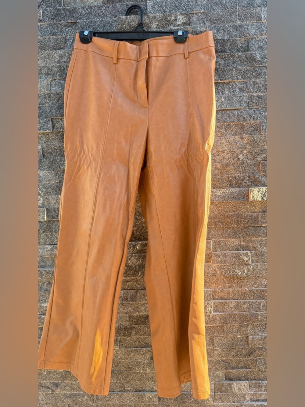 7 for All Mankind Vegan Leather Straight-Leg Pants